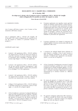 Regolamento (UE) n. 1266/2009 della Commissione, del 16