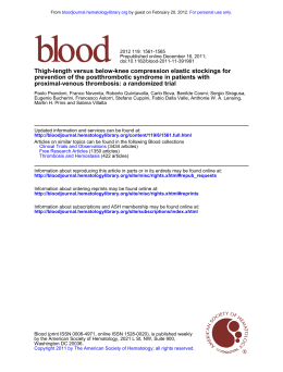 proximal-venous thrombosis: a randomized trial prevention of the