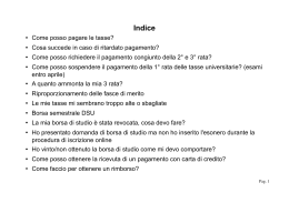 FAQ tasse 2015/16 - Università degli Studi di Siena
