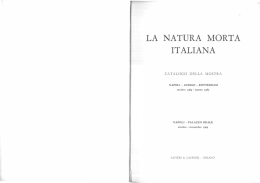 Natura morta italiana, Napoli, Palazzo Reale, ottobre