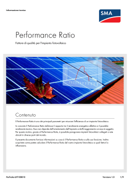 Performance Ratio - SMA Solar Technology AG