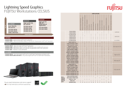 Lightning Speed Graphics FUJITSU Workstations CELSIUS