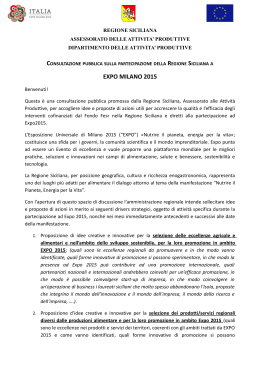 consultazione pubblica sulla partecipazione della regione siciliana