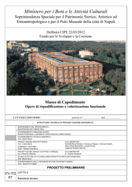 Relazione tecnica - Polo museale della Campania