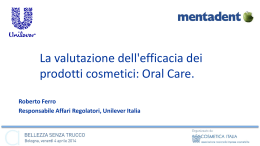 Come nascono i claim cosmetici: Oral Care - Roberto Ferro
