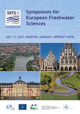 Book of Abstracts - EFFS European Federation for Freshwater