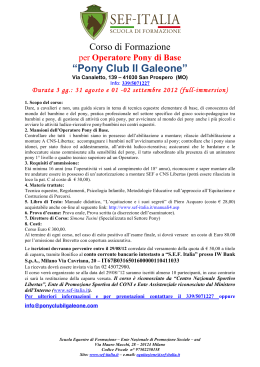 “Pony Club Il Galeone”