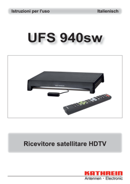 9363689, Istruzioni per l uso Ricevitore satellitare HDTV