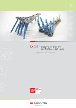 Sistema di placche per il radio IXOS® (PDF 1.9 MB)