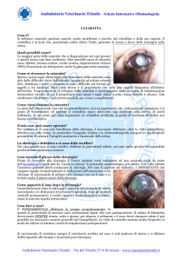 scarica scheda informativa - Ambulatorio Veterinario Trionfo