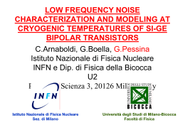 LOW FREQUENCY NOISE CHARACTERIZATION AND