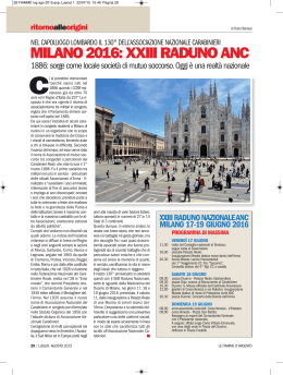 Raduno Nazionale a Milano 2016