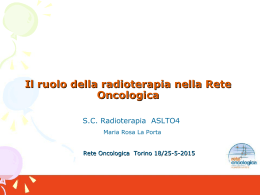 Il ruolo della radiologia nella Rete Oncologica