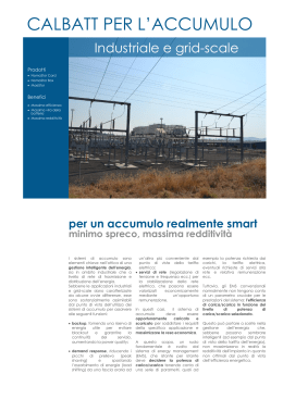 Brochure CalBatt industriale e grid