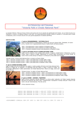 Scarica l`itinerario Estensione VFA Chobe in PDF