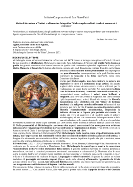Mostra su Michelangelo - Istituto Comprensivo San Piero Patti