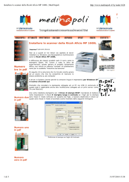 134-Installare lo scanner della Ricoh Aficio MP 1600L