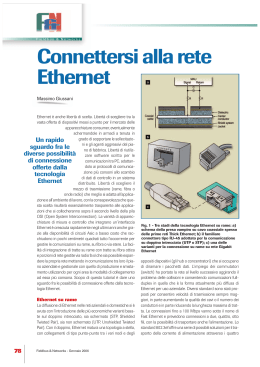 Connettersi alla rete Ethernet
