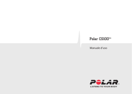 Polar CS100 Manuale d`uso