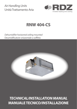 Manuale tecnico RNW 404 CS