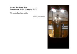 I treni del Monte Rosa Romagnano Sesia, 13 giugno 2015 Un