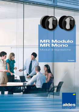 Modules de régulation MR Modulo, MR Mono