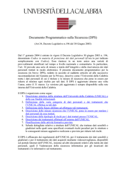 Documento - Universitá della Calabria