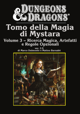 Volume 3: Ricerca Magica e Regole Opzionali