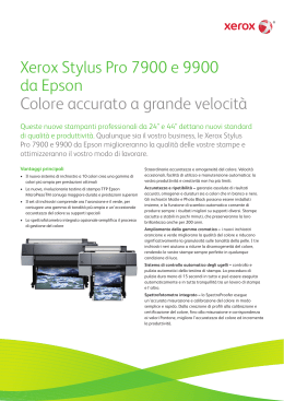 Xerox Stylus Pro 7900 e 9900 da Epson Colore accurato a grande