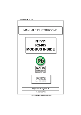 NT511 RS485 MODBUS INSIDE ITA r.1.6.pub