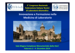 B N P - Fitelab Federazione Italiana Tecnici di Laboratorio Biomedico