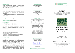 EDIZIONE 2010 Scarica Dettaglio Corso in formato PDF