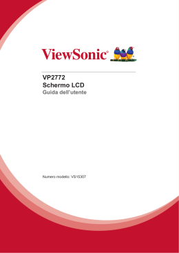 VP2772 Schermo LCD