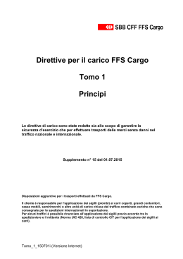 Direttive per il carico FFS Cargo Tomo 1 Principi