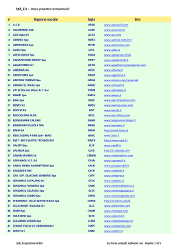 elenco listini termoidraulici in tp8_lis