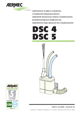 Condensate drainage device Aermec DSC 4