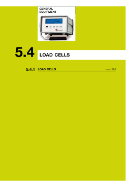 LOAD CELLS - Tecnotest