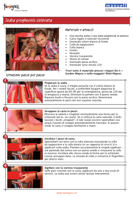 Istruzioni per Sedia pieghevole colorata in formato PDF