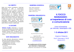 IL TOCCO MASSAGGIO - Associazione Fabio Sassi