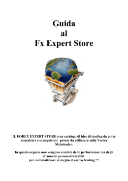 Guida all`utilizzo dei sistemi - Expert Store