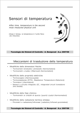 Sensori di temperatura