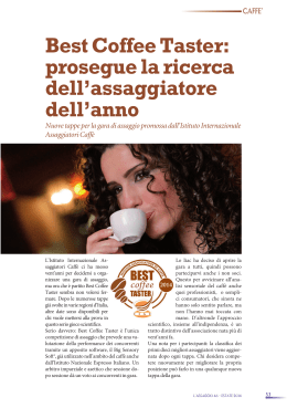 L`Assaggio 46 – estate 2014 – Best Coffee Taster