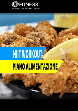 hiit workout piano alimentazione - Sergio Chisari Fitness Official Page