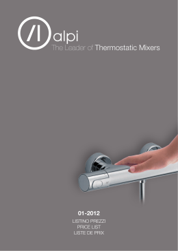 The Leader of Thermostatic Mixers