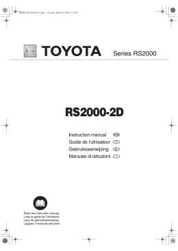 RS2000-2D - Toyota Home Sewing website