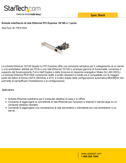 Scheda interfaccia di rete Ethernet PCI Express 10