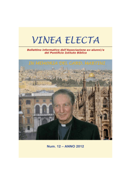 Vinea Electa 12 - Pontificio Istituto Biblico