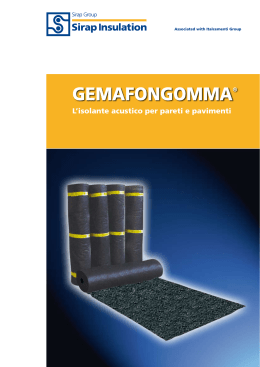 GEMAFONGOMMA® - Croci Materiali Edili e Finiture