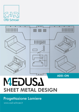 MEDUSA4 Sheet Metal Design - Sviluppo Lamiere