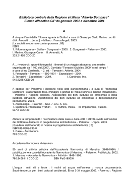 Elenco alfabetico CIP 2002 - Biblioteca centrale della Regione